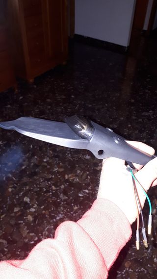 Portamatrículas trasero LED para moto