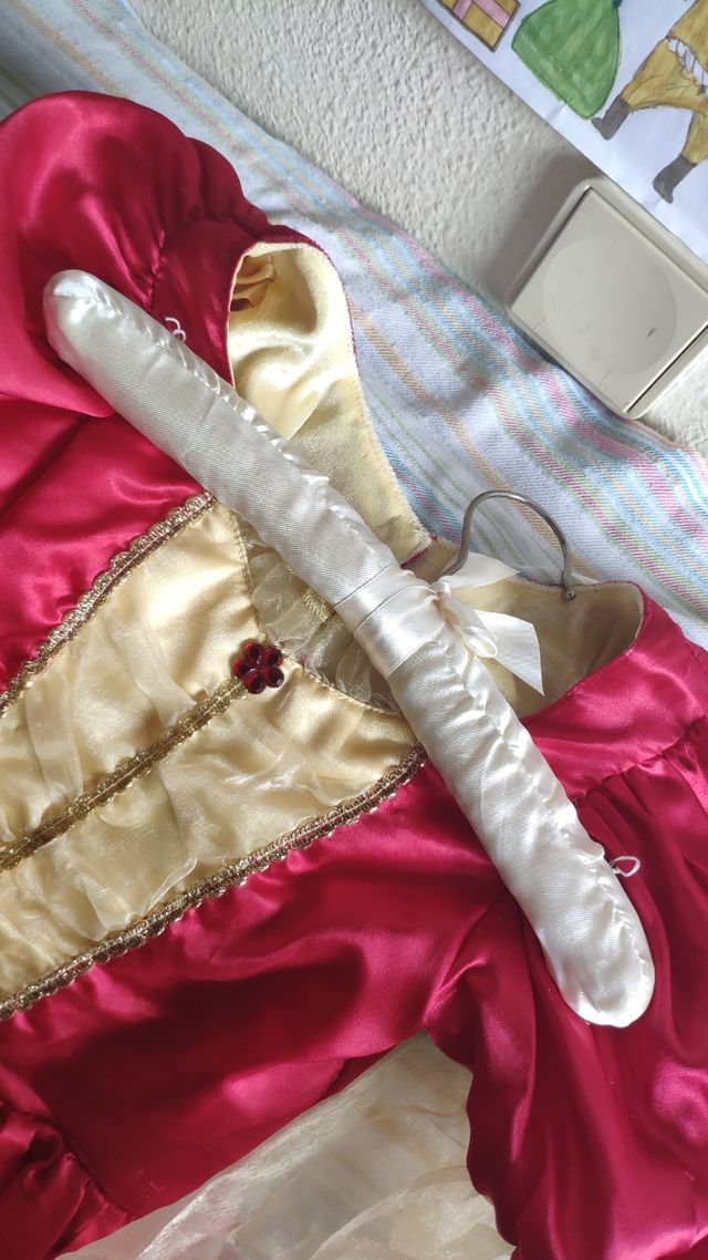 Disfraz de Cenicienta con zapatos talla 7/8 años