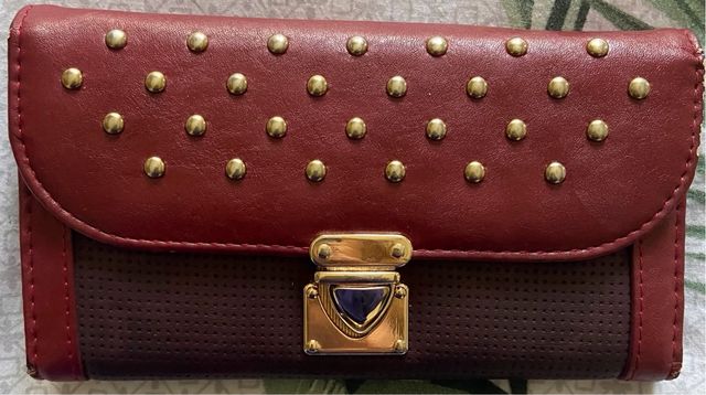 Portafoglio bordeaux