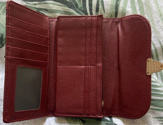 Portafoglio bordeaux