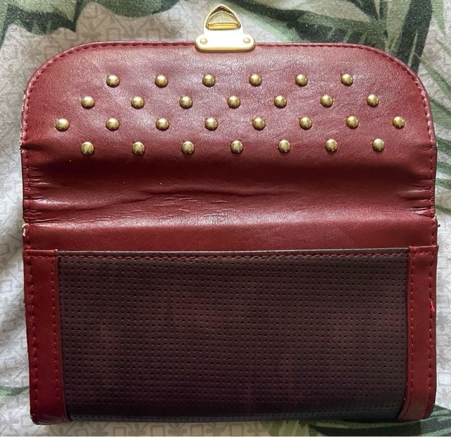 Portafoglio bordeaux