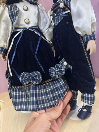 coppia bambole in porcellana