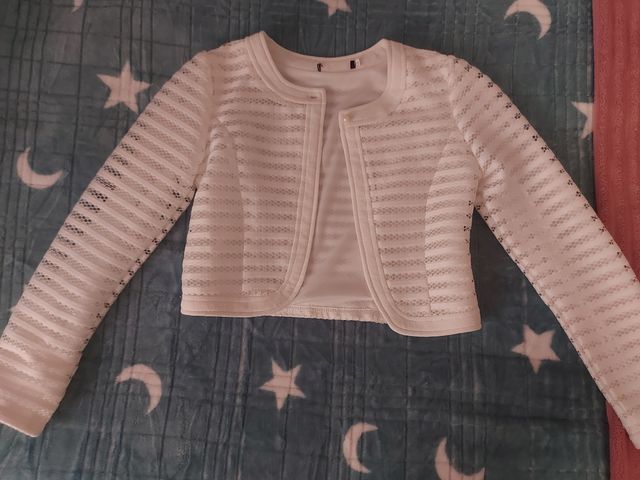 Chaqueta blanca vestir talla 12