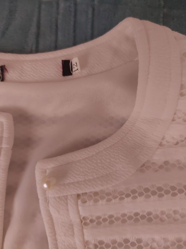 Chaqueta blanca vestir talla 12