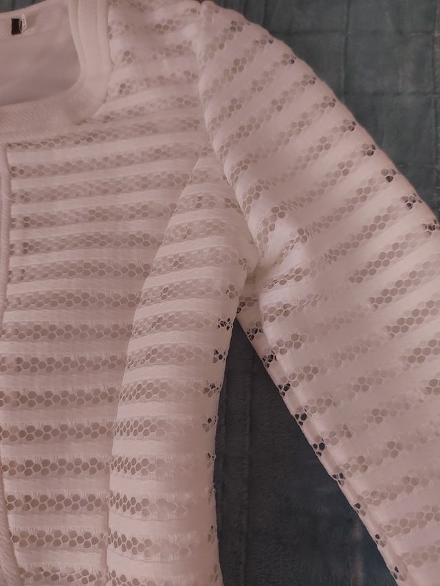 Chaqueta blanca vestir talla 12