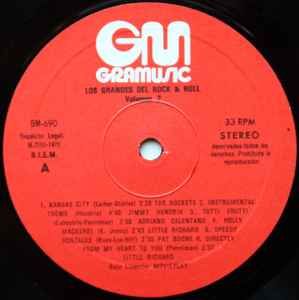 DISCO DE VINILO LOS GRANDES DEL ROCK AND ROLL