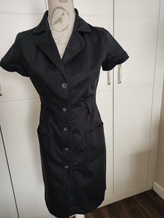 Vestido camisero negro