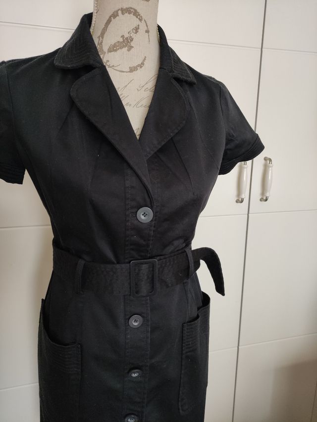 Vestido camisero negro