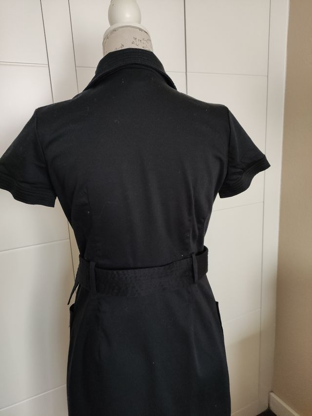 Vestido camisero negro