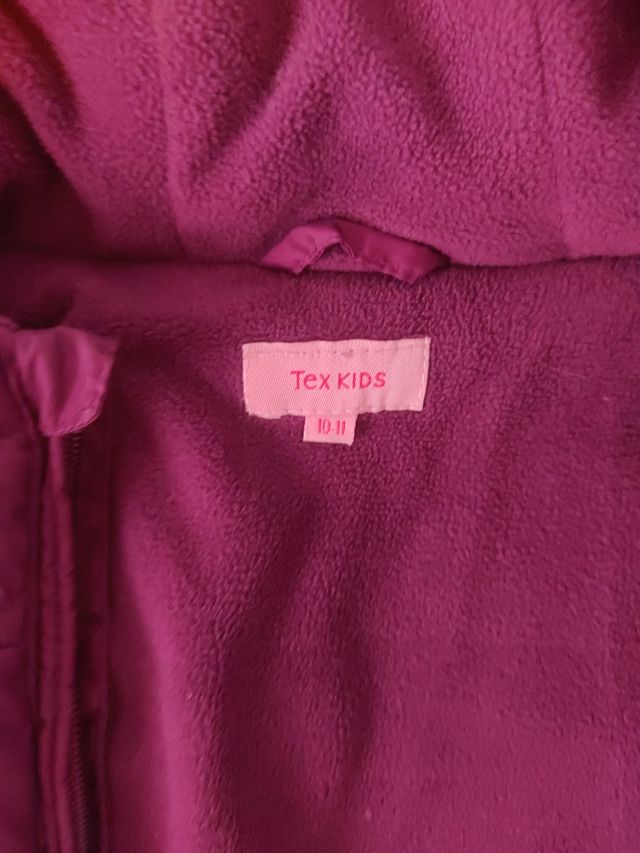 Chaquetón niña color berenjena