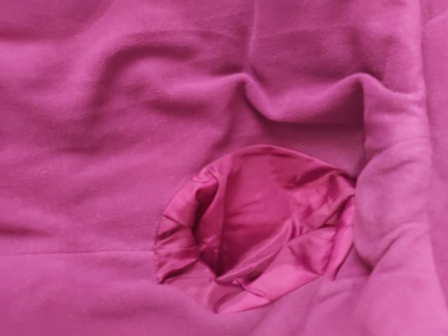 Chaquetón niña color berenjena