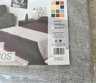 Colcha Multiusos Plaid de Algodón 230x260cm