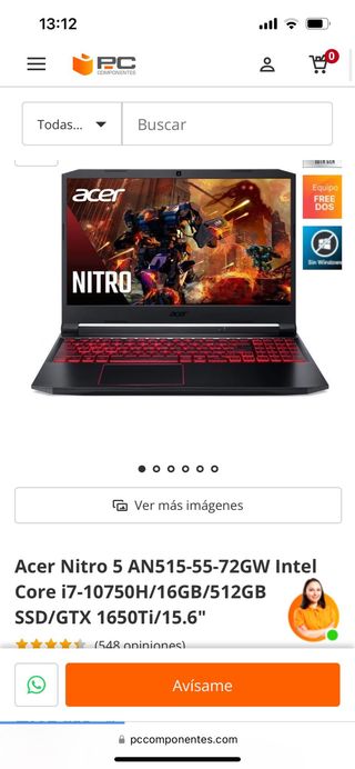 Acer Nitro 5 AN515-55-72GW