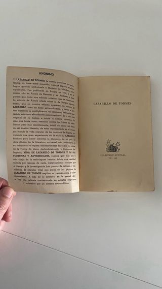 Libro Lazarillo de Tormes