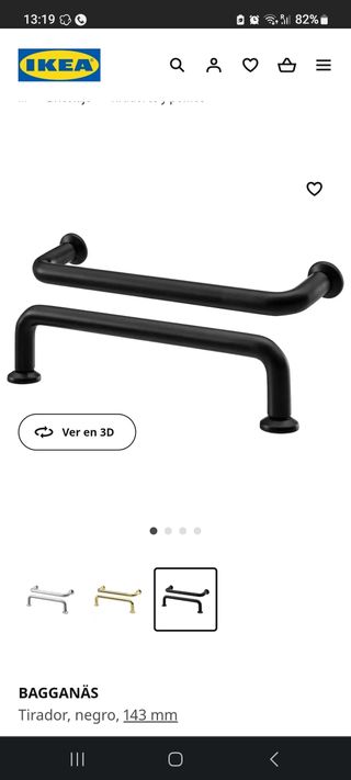 2 tiradores NUEVOS BAGGANÄS Negros