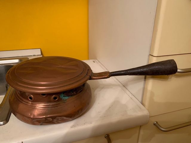 Rame scaldaletto antico