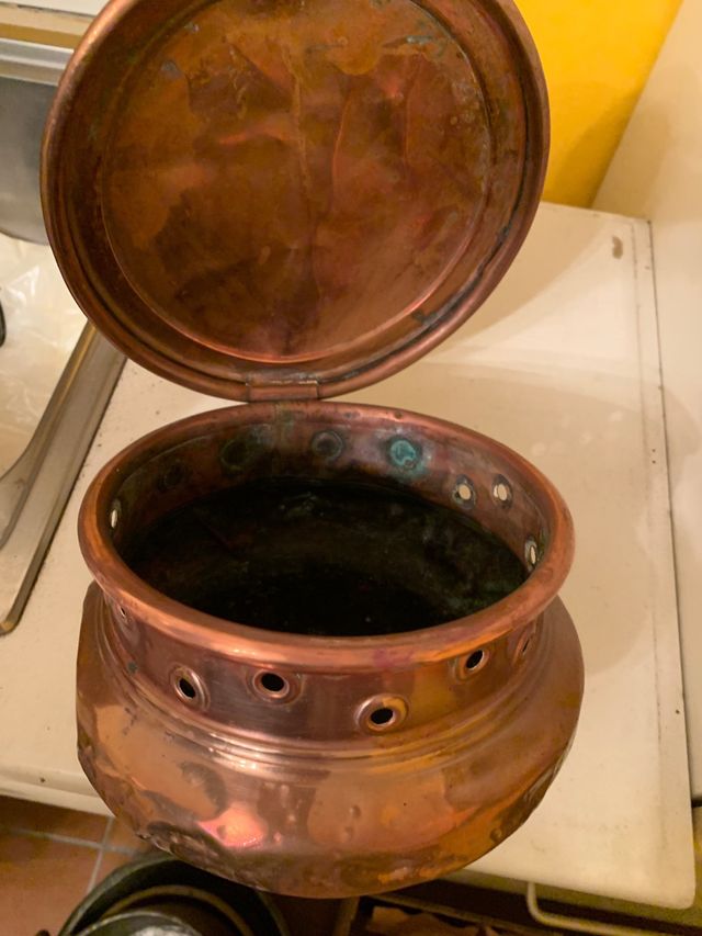 Rame scaldaletto antico