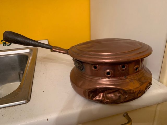 Rame scaldaletto antico