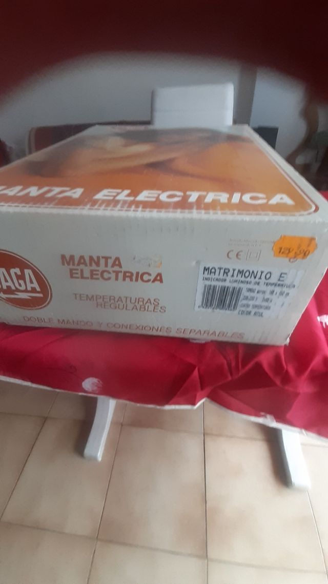 manta eléctrica de matrimonio