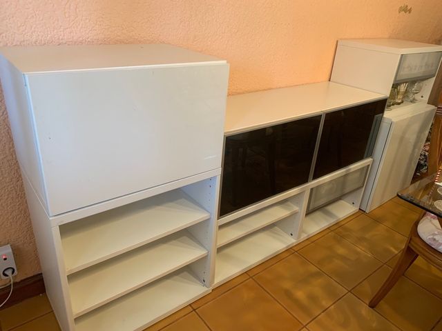 mueble ikea laca blanco modulos