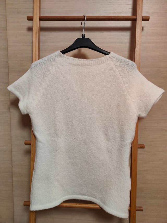 Maglia in lana a manica corta 