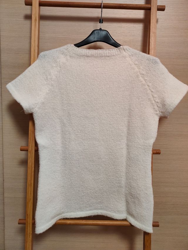 Maglia in lana a manica corta 