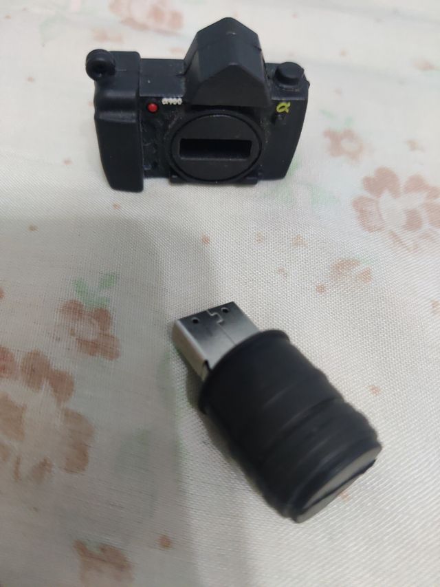 USB forma de cámara fotos