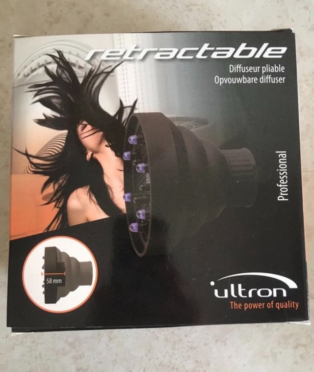 Diffusore professionale silcone ripegabile, nero