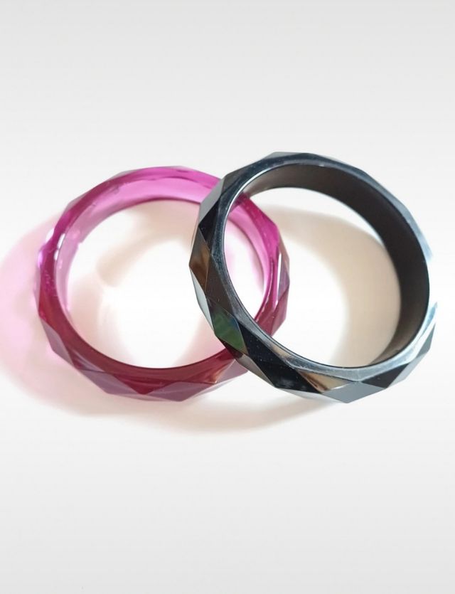 Bracciali viola e nero