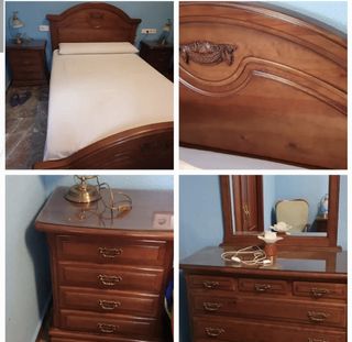 Dormitorio madera caoba