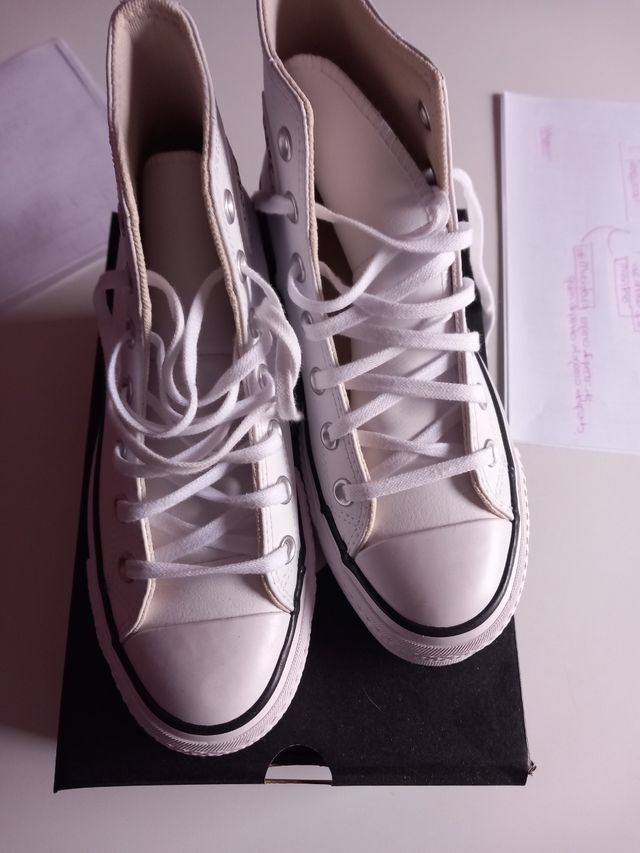 Zapatillas  converse talla 37 blancas