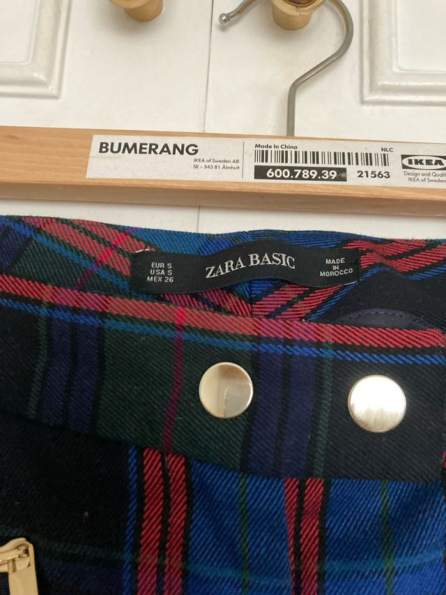 pantalon de cuadros de Zara