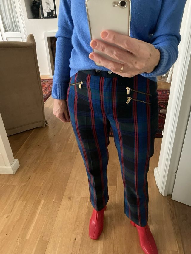 pantalon de cuadros de Zara