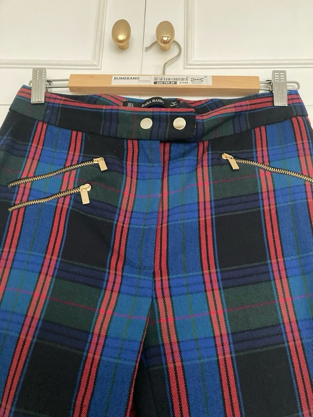 pantalon de cuadros de Zara