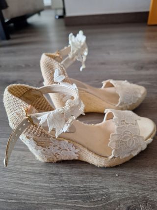 Sandalia esparto boda