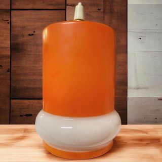 Lampada lampadario space age anni 70 vetro