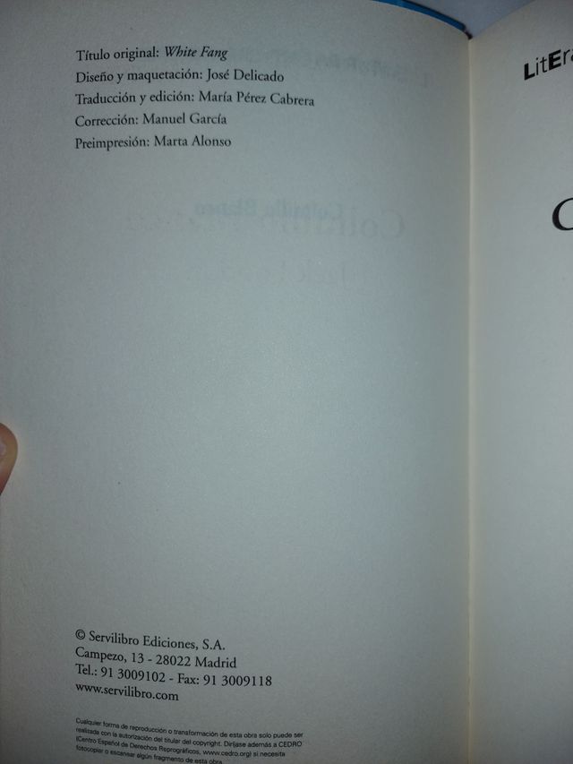 Colmillo blanco, de Jack London