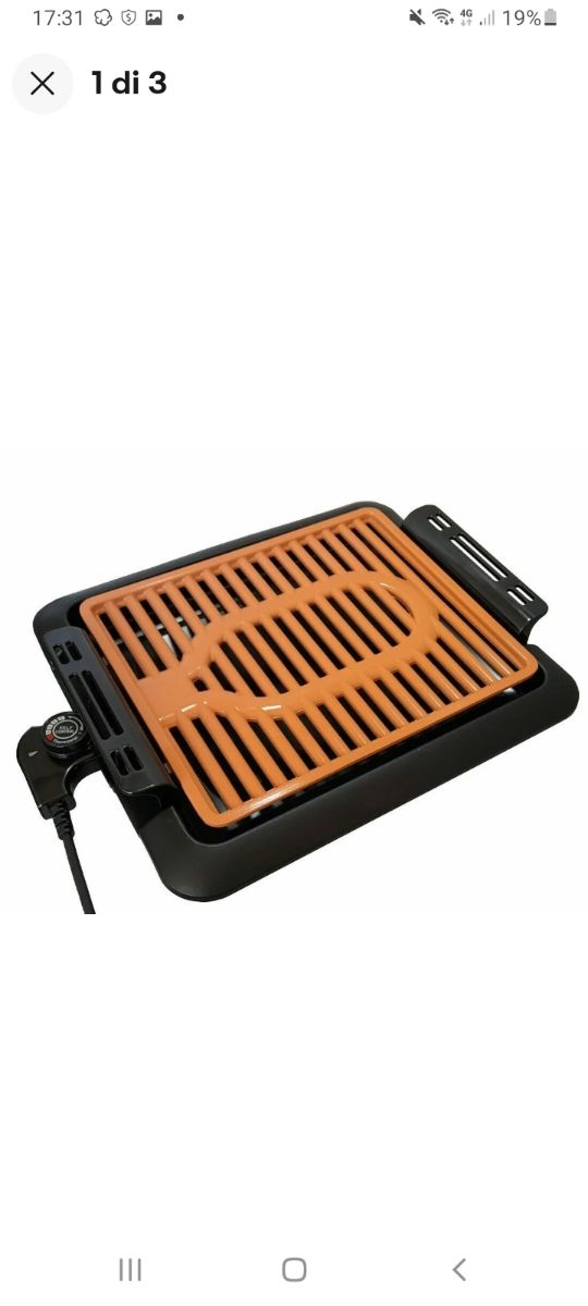 BARBECUE ELETTRICO GRIGLIA BISTECCHIERA