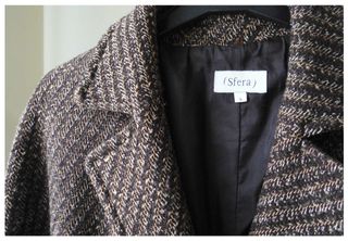 Abrigo largo marrón talla s