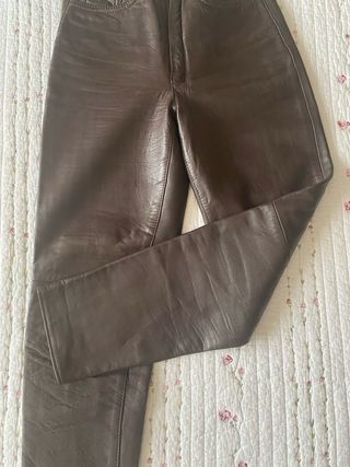 Pantalón de piel mujer