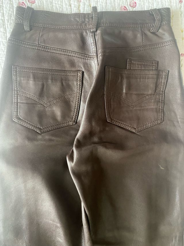Pantalón de piel mujer