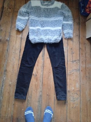 Conjunto vaquero y Jersey