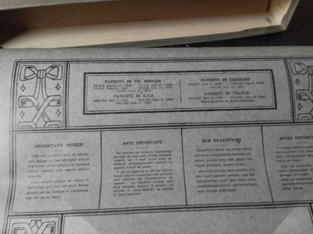 Rodillo original Pianola Schumann