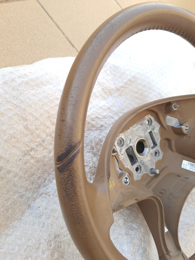 Volante Mercedes w204 marrón beige cuero