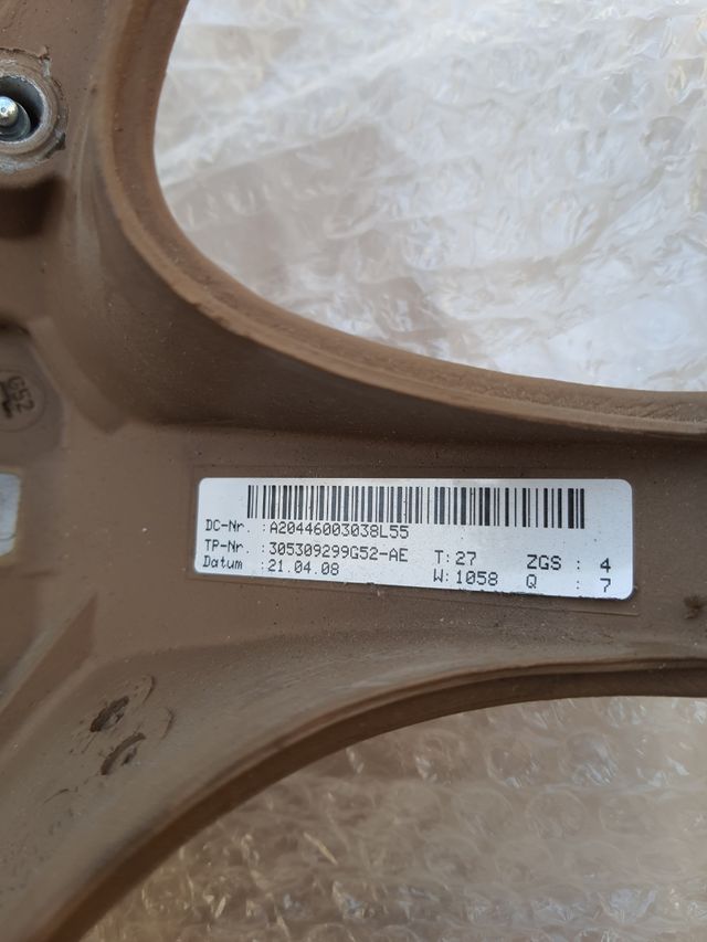 Volante Mercedes w204 marrón beige cuero