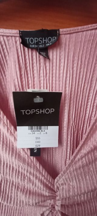 Blusa o top para mujer, de Topshop