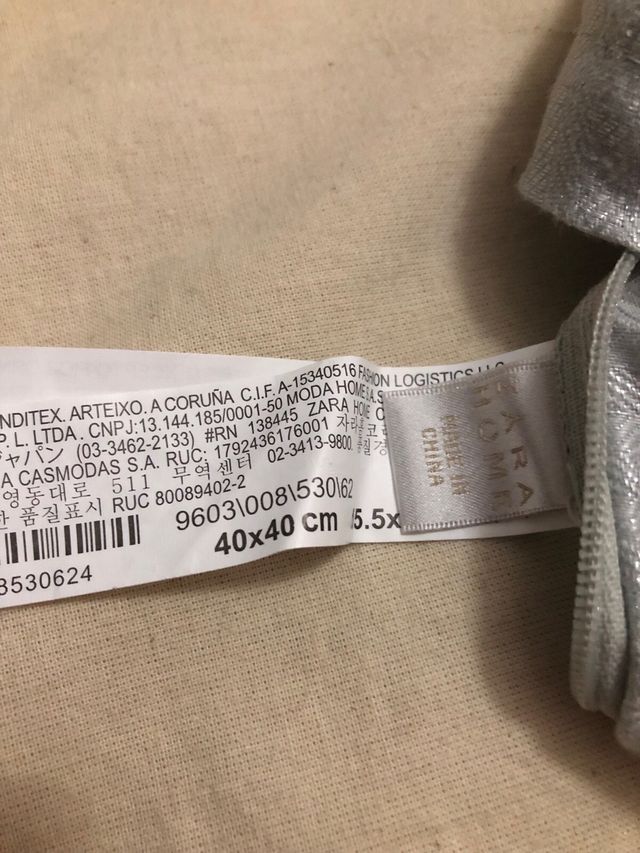 funndas de cojines lino Zara Home