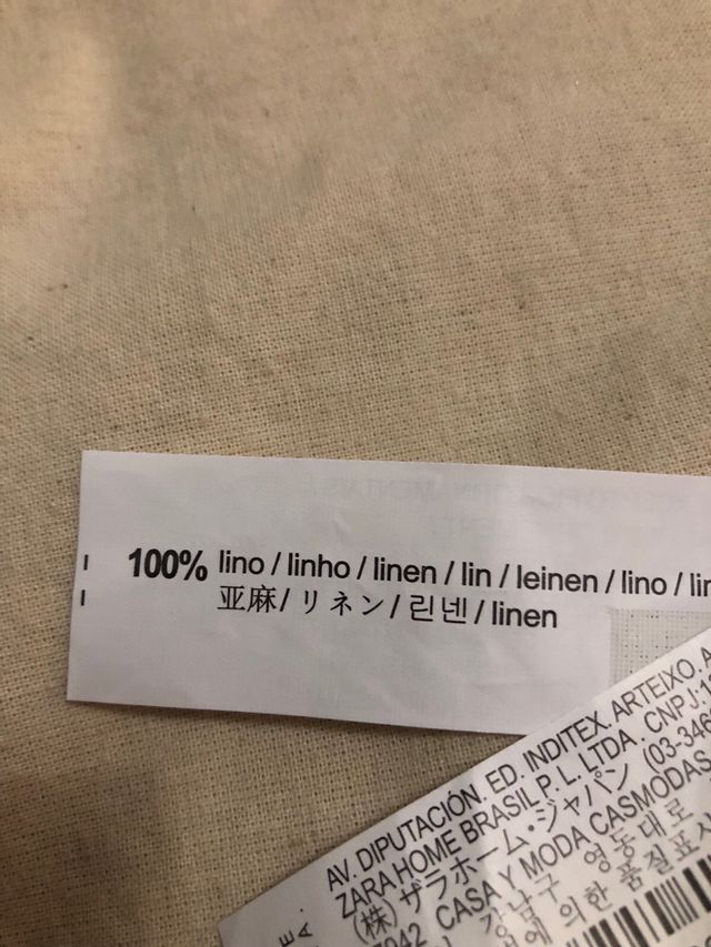 funndas de cojines lino Zara Home