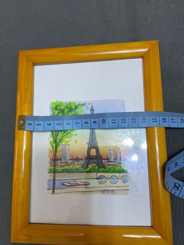 acquarello Parigi torre effeil