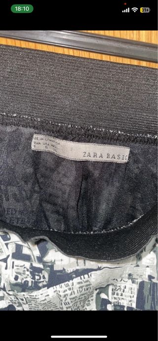 falda corta estampada